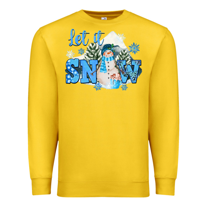 Let It Snow Christmas Premium Sweatshirt by FaDigitalArtStudio | Teevron