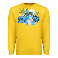 Lemon let it snow christmas Premium Sweatshirt - FaDigitalArtStudio