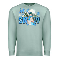 Seafoam let it snow christmas Premium Sweatshirt - FaDigitalArtStudio