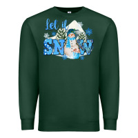 Sports Green let it snow christmas Premium Sweatshirt - FaDigitalArtStudio