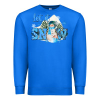 True Royal let it snow christmas Premium Sweatshirt - FaDigitalArtStudio