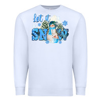 White let it snow christmas Premium Sweatshirt - FaDigitalArtStudio
