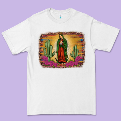 Western Our Lady Of Guadalupe Premium Tee Designed By Jahusdesignshop
