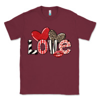 Burgundy love Classic Tee - LillyAllenDesigns