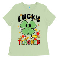 Matcha lucky teacher Ladies Tee - MaliasSmallBusiness