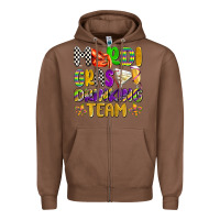 Chestnut mardi gras drinking team with glasses olivia Zipper Hoodie - OliviaCreatesArt