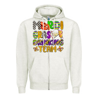 Mardi Gras Drinking Team With Glasses Olivia Zipper Hoodie | Teevron