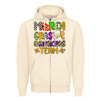 Sandshell mardi gras drinking team with glasses olivia Zipper Hoodie - OliviaCreatesArt