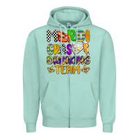 Seafoam mardi gras drinking team with glasses olivia Zipper Hoodie - OliviaCreatesArt