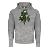 Cloud Rock Magnolia Flower Illustrations Vintage Hoodie - LillyAllenDesigns