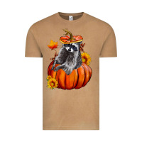 Vintage Camel Fall Pumpkin Raccoon Vintage Tee - LillyAllenDesigns