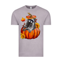 Vintage Zinc Fall Pumpkin Raccoon Vintage Tee - LillyAllenDesigns