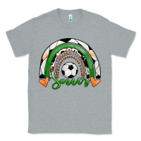 Heather Grey Soccer Rainbow Classic Tee - RanaPortraitStore