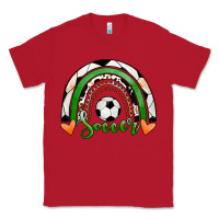 Red Soccer Rainbow Classic Tee - RanaPortraitStore