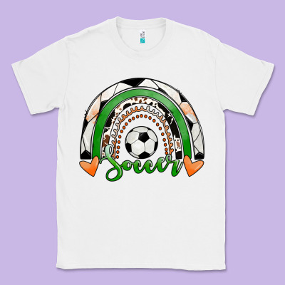 Soccer Rainbow Classic Tee Designed By Ranaportraitstore