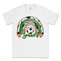 White Soccer Rainbow Classic Tee - RanaPortraitStore