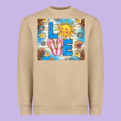 Summer Love Heavyweight Sweatshirt Designed By Tumblerdesignbyshophia