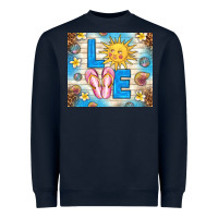 Navy summer love Heavyweight Sweatshirt - TumblerDesignByShophia