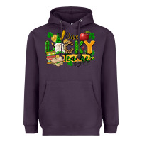 Plum one lucky teacher Heavyweight Hoodie - FaDigitalArtStudio
