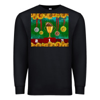 Black american football trophy cup and medal tumbler Premium Sweatshirt - BundleAndBundleShop