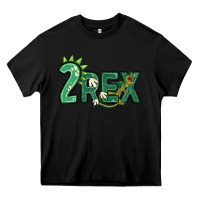Black two rex Heavy Core Tee - MaliasSmallBusiness