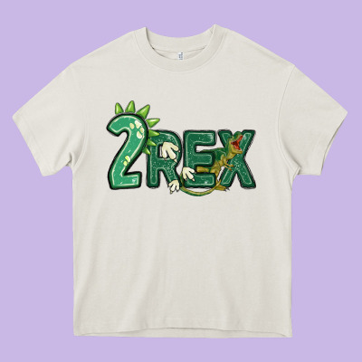 Two Rex Heavy Core Tee Designed By Maliassmallbusiness