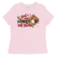 Bubblegum Pink that's my grandson out there Ladies Tee - MaliasSmallBusiness