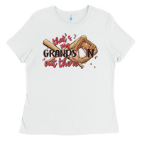 White that's my grandson out there Ladies Tee - MaliasSmallBusiness