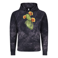 Cloud Black Opuntia Phaeacantha Cactus Vintage Hoodie - LillyAllenDesigns