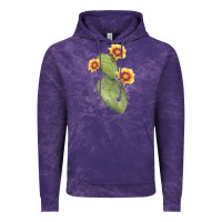 Cloud Purple Opuntia Phaeacantha Cactus Vintage Hoodie - LillyAllenDesigns