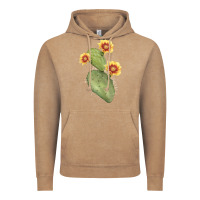 Vintage Coffee Opuntia Phaeacantha Cactus Vintage Hoodie - LillyAllenDesigns