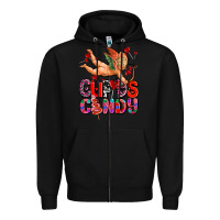 Black cupids candy olivia Zipper Hoodie - OliviaCreatesArt