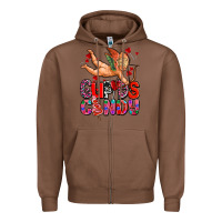 Chestnut cupids candy olivia Zipper Hoodie - OliviaCreatesArt