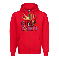 Red cupids candy olivia Zipper Hoodie - OliviaCreatesArt