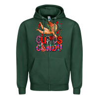 Sports Green cupids candy olivia Zipper Hoodie - OliviaCreatesArt