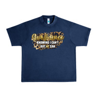 Navy god fidence knowing i can't but he can Urban Heavy Tee - Artiststas