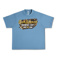 Pebble Blue god fidence knowing i can't but he can Urban Heavy Tee - Artiststas