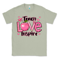 Matcha teach love inspire teacher valentines day Classic Tee - LillyAllenDesigns