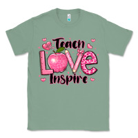 Sage teach love inspire teacher valentines day Classic Tee - LillyAllenDesigns