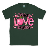 Sports Green teach love inspire teacher valentines day Classic Tee - LillyAllenDesigns