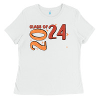 White custom class of 2024 name of school font  super sn Ladies Tee - MaliasSmallBusiness