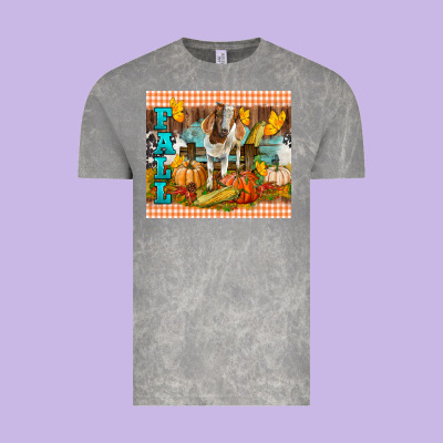 Fall With Baby Goat Vintage Tee Designed By Lillyallendesigns