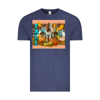 Vintage Denim Fall With Baby Goat Vintage Tee - LillyAllenDesigns