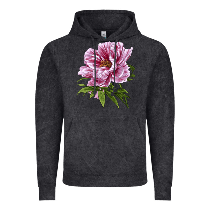 Peony Flower Illustrations Vintage Hoodie by LillyAllenDesigns | Teevron