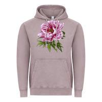 Vintage Zinc Peony Flower Illustrations Vintage Hoodie - LillyAllenDesigns