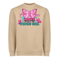 Mushroom Cancer picked the wrong girl Cancer Awareness Heavyweight Sweatshirt - HowdyJamesFarm
