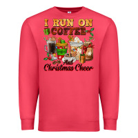 I Run On Coffee And Christmas Cheer Premium Sweatshirt | Teevron