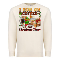 Sandshell i run on coffee and christmas cheer Premium Sweatshirt - FaDigitalArtStudio
