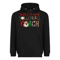 Black Santa's Favorite Volleyball Coach For Christmas Heavyweight Hoodie - FaDigitalArtStudio