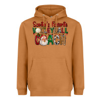 Meerkat Santa's Favorite Volleyball Coach For Christmas Heavyweight Hoodie - FaDigitalArtStudio